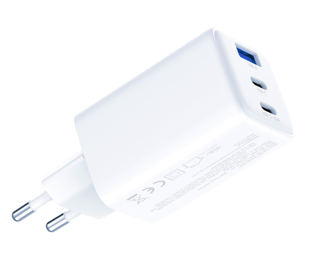 3MK Hyper GaN Charger 65W QC4+ PD PPS USB 1A2C White EU - 1333354 - zdjęcie 3
